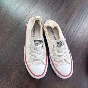 White slip on Converse